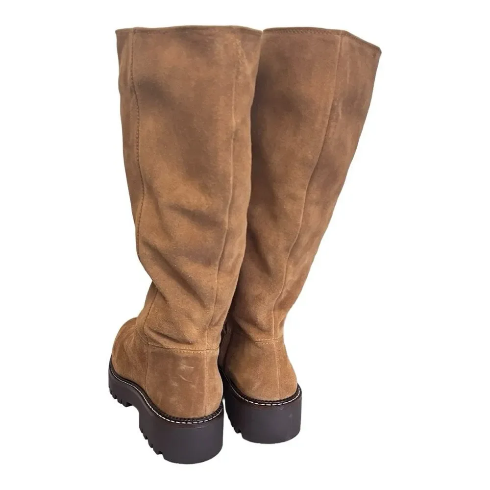 NWOB Caslon | Mimmo Water Resistant Brown Russet Tall Leather‎ Boots 7.5